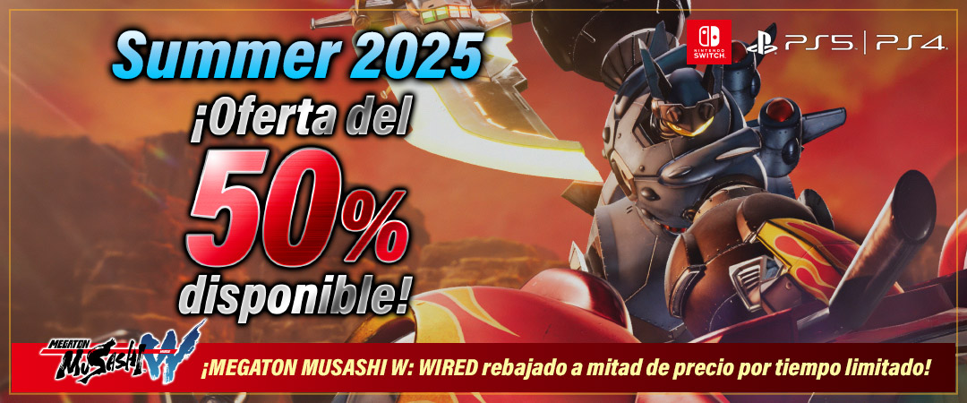 ¡Oferta del 50 % disponible! Summer 2025 ¡MEGATON MUSASHI W: WIRED rebajado a mitad de precio por tiempo limitado!